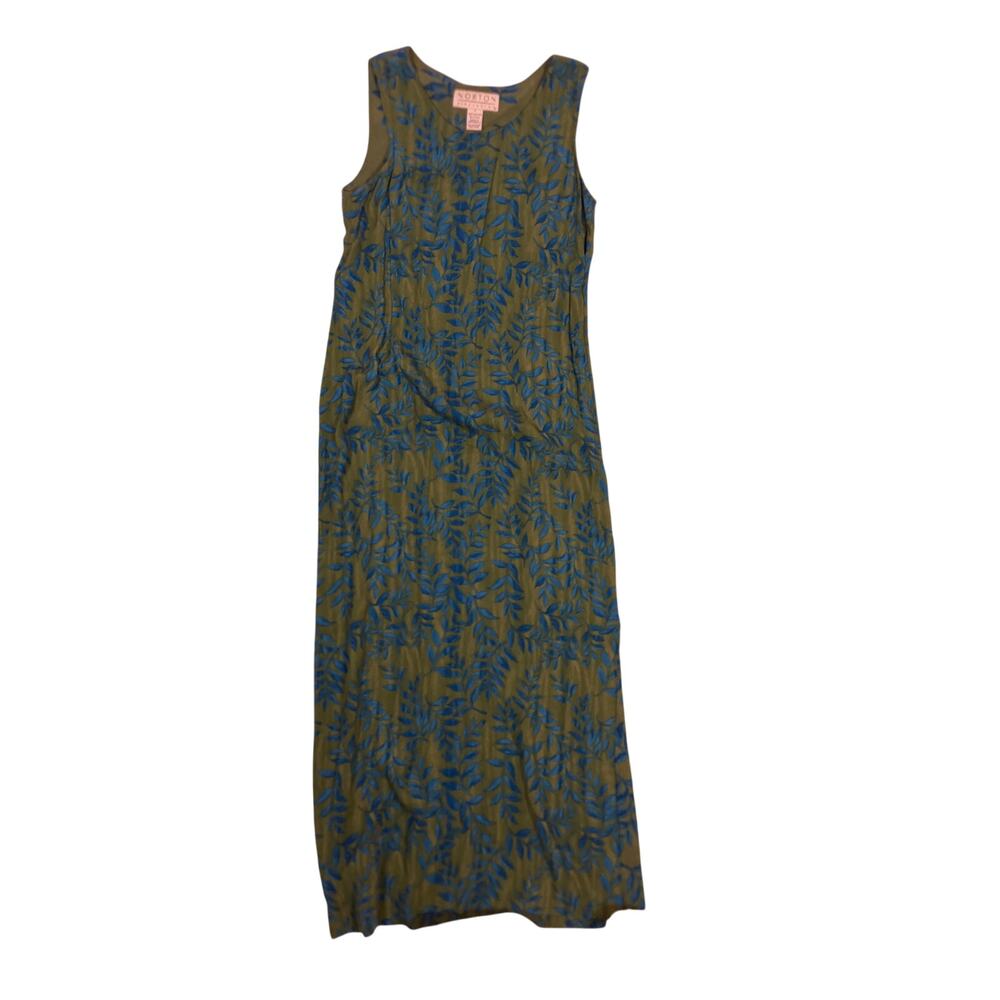Norton McNaughton Floral Sleeveless Stretch Sheath Maxi Dress Size 5/Medium